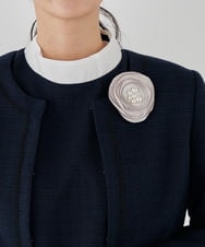 K12CD09029 a.v.v(アー・ヴェ・ヴェ) フラットローズコサージュ グレー