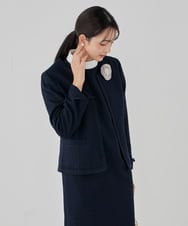 K12CD09029 a.v.v(アー・ヴェ・ヴェ) フラットローズコサージュ グレー