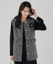 K12CD09029 a.v.v(アー・ヴェ・ヴェ) フラットローズコサージュ グレー