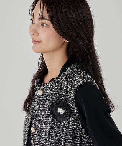 K12CD09029 a.v.v フラットローズコサージュ