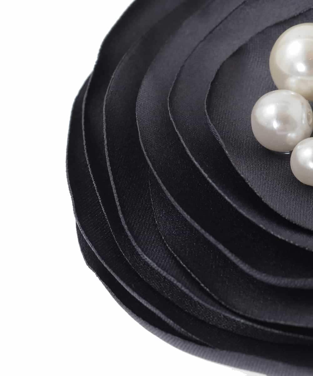 K12CD09029 a.v.v(アー・ヴェ・ヴェ) フラットローズコサージュ グレー