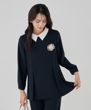 K12CD10029 a.v.v(アー・ヴェ・ヴェ) パール調フラワーコサージュ ホワイト