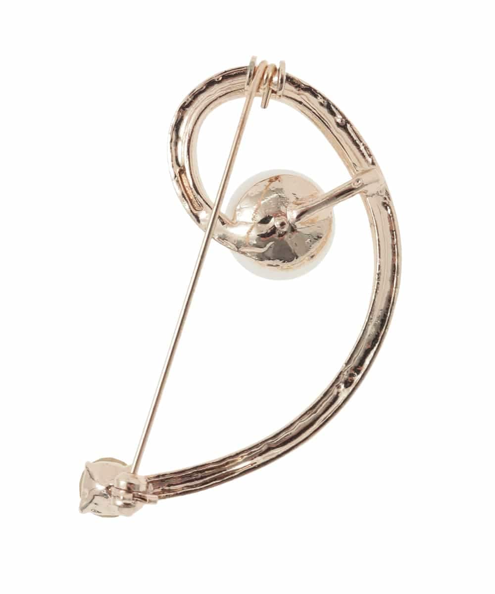 K12CD11021 a.v.v(アー・ヴェ・ヴェ) ニュアンスラインパールブローチ ゴールド