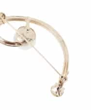 K12CD11021 a.v.v(アー・ヴェ・ヴェ) ニュアンスラインパールブローチ ゴールド