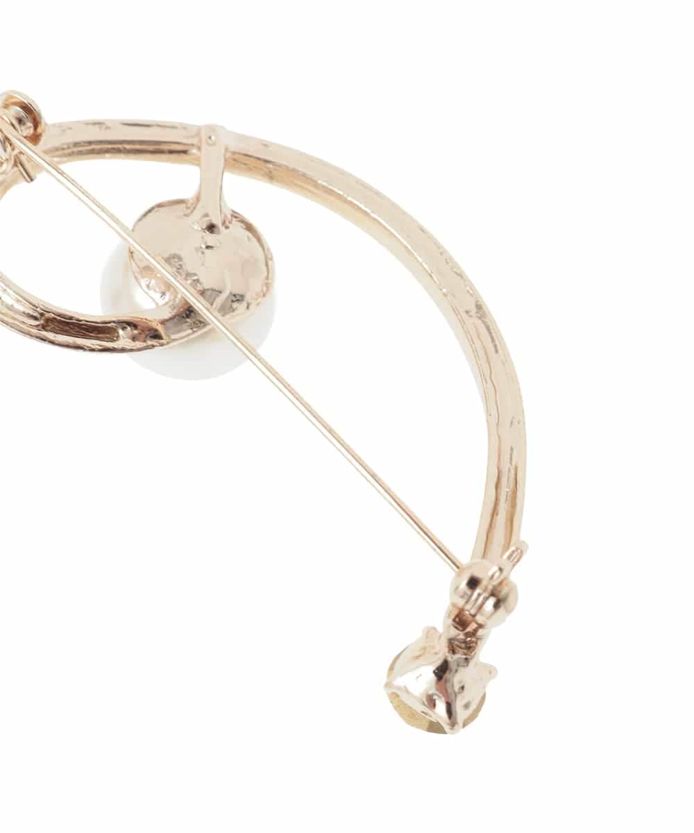 K12CD11021 a.v.v(アー・ヴェ・ヴェ) ニュアンスラインパールブローチ ゴールド