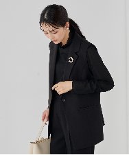 K12CD12024 a.v.v(アー・ヴェ・ヴェ) パール調サークルブローチ シルバー