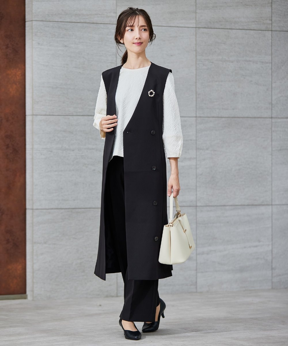 K12CD12024 a.v.v(アー・ヴェ・ヴェ) パール調サークルブローチ シルバー