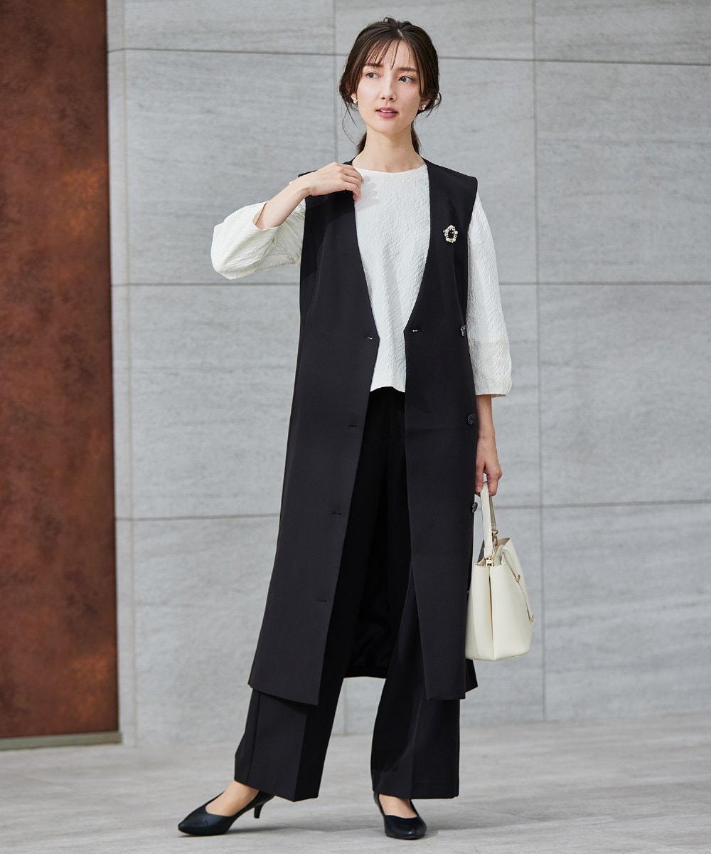 K12CD12024 a.v.v(アー・ヴェ・ヴェ) パール調サークルブローチ シルバー