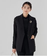 K12CD12024 a.v.v(アー・ヴェ・ヴェ) パール調サークルブローチ シルバー