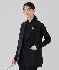 K12CD12024 a.v.v(アー・ヴェ・ヴェ) パール調サークルブローチ シルバー