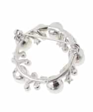 K12CD12024 a.v.v(アー・ヴェ・ヴェ) パール調サークルブローチ シルバー