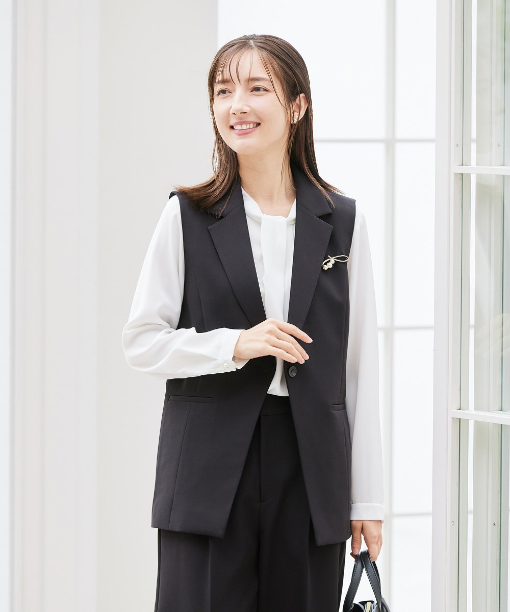 K12CD13021 a.v.v(アー・ヴェ・ヴェ) パール調ニュアンスブローチ シルバー