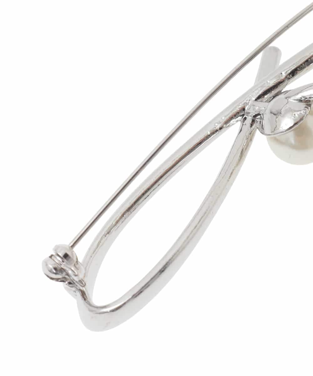 K12CD13021 a.v.v(アー・ヴェ・ヴェ) パール調ニュアンスブローチ シルバー