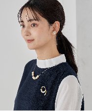 K12CD14021 a.v.v(アー・ヴェ・ヴェ) パールリングブローチ ゴールド