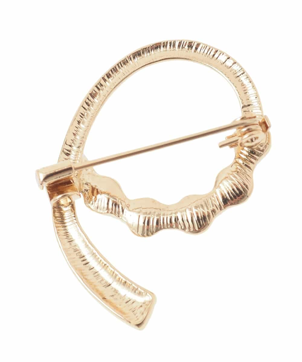 K12CD14021 a.v.v(アー・ヴェ・ヴェ) パールリングブローチ ゴールド