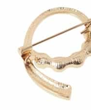 K12CD14021 a.v.v(アー・ヴェ・ヴェ) パールリングブローチ ゴールド