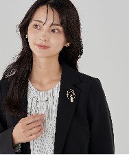 K12CD15021 a.v.v(アー・ヴェ・ヴェ) 3連パールサークルブローチ ゴールド