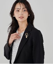 K12CD15021 a.v.v(アー・ヴェ・ヴェ) 3連パールサークルブローチ ゴールド