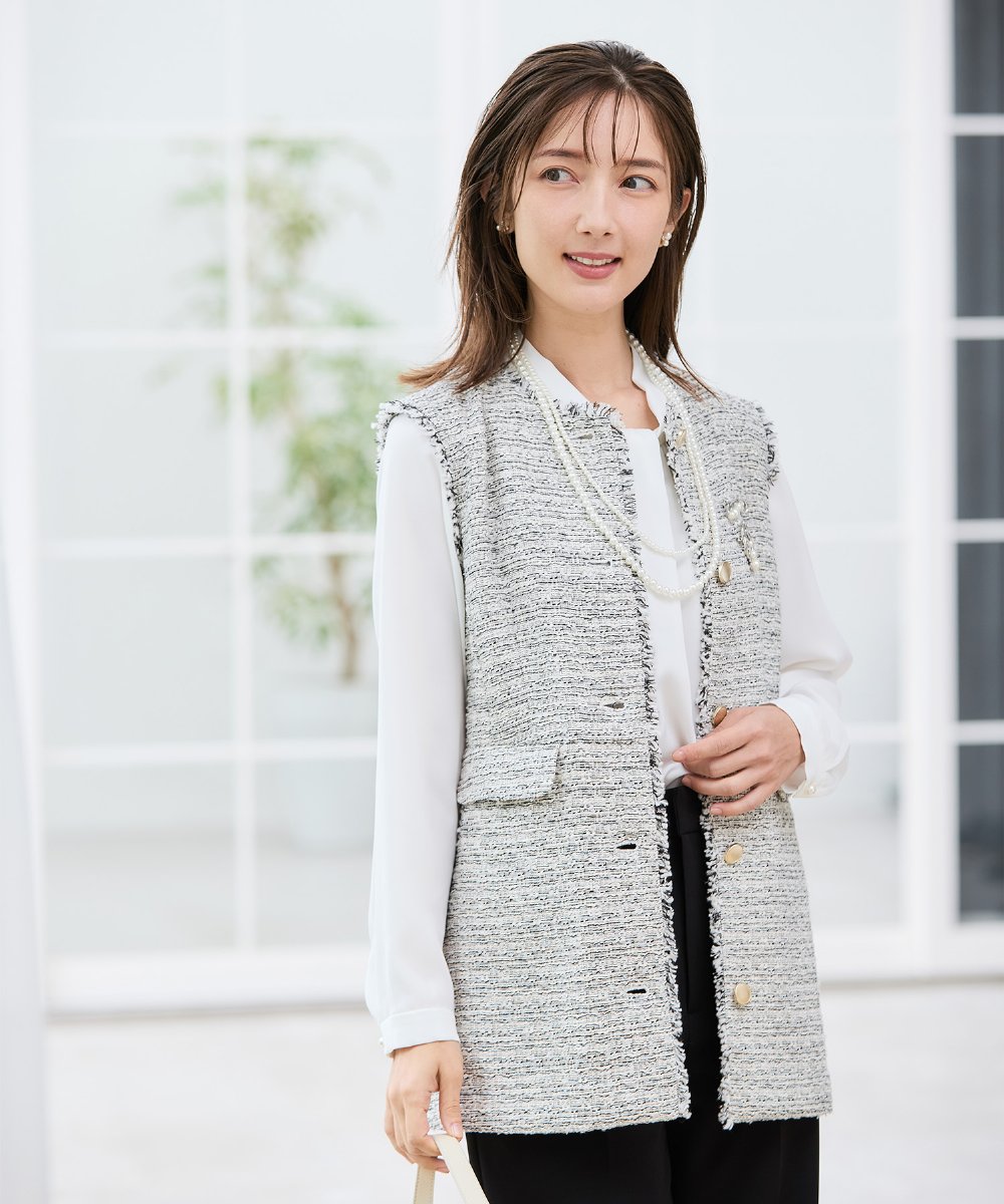 K12CD15021 a.v.v(アー・ヴェ・ヴェ) 3連パールサークルブローチ ゴールド