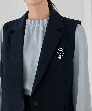 K12CD15021 a.v.v(アー・ヴェ・ヴェ) 3連パールサークルブローチ ゴールド