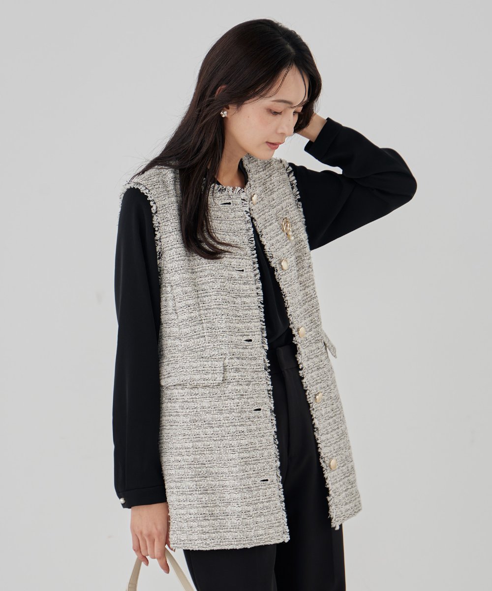 K12CD15021 a.v.v(アー・ヴェ・ヴェ) 3連パールサークルブローチ ゴールド