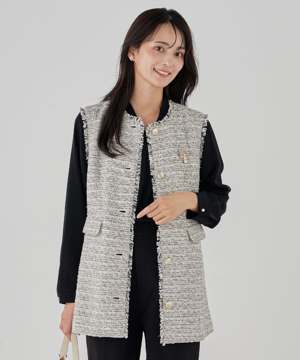 K12CD15021 a.v.v(アー・ヴェ・ヴェ) 3連パールサークルブローチ ゴールド