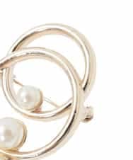 K12CD15021 a.v.v(アー・ヴェ・ヴェ) 3連パールサークルブローチ ゴールド