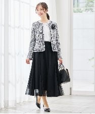 K12CD16029 a.v.v(アー・ヴェ・ヴェ) メッシュフラワーコサージュ ブラック