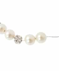 K12CD23024 a.v.v(アー・ヴェ・ヴェ) パールコンビネックレス シルバー