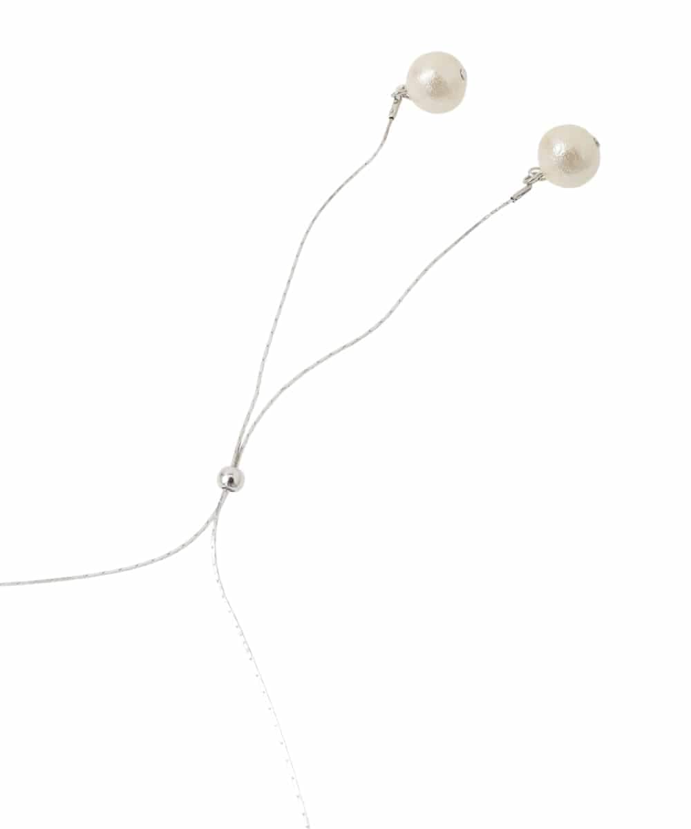 K12CD23024 a.v.v(アー・ヴェ・ヴェ) パールコンビネックレス シルバー