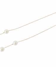 K12CD26024 a.v.v(アー・ヴェ・ヴェ) アシンメトリーパール調ネックレス ゴールド