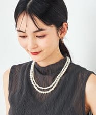 K12TA01029 a.v.v(アー・ヴェ・ヴェ) パール調二連ネックレス ゴールド
