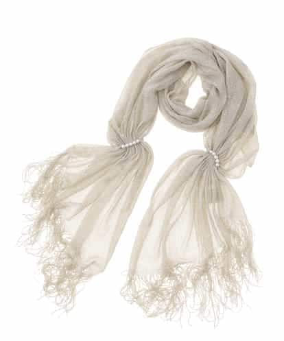 K13GD01039 a.v.v ラメラッセルパール調モチーフストール