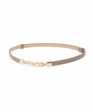 K14CD01029 a.v.v(アー・ヴェ・ヴェ) パール調ビットベルト アイボリー