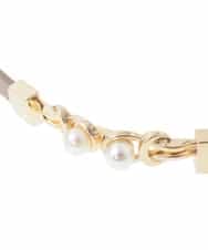 K14CD01029 a.v.v(アー・ヴェ・ヴェ) パール調ビットベルト アイボリー