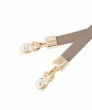 K14CD01029 a.v.v(アー・ヴェ・ヴェ) パール調ビットベルト アイボリー