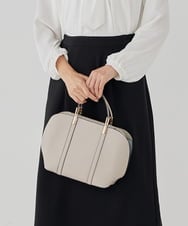 K15CD01059 a.v.v(アー・ヴェ・ヴェ) カクシボ2WAYハーフムーンバッグ ライトグレー