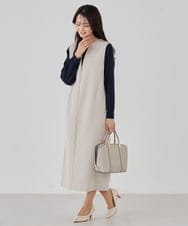 K15CD01059 a.v.v(アー・ヴェ・ヴェ) カクシボ2WAYハーフムーンバッグ ライトグレー