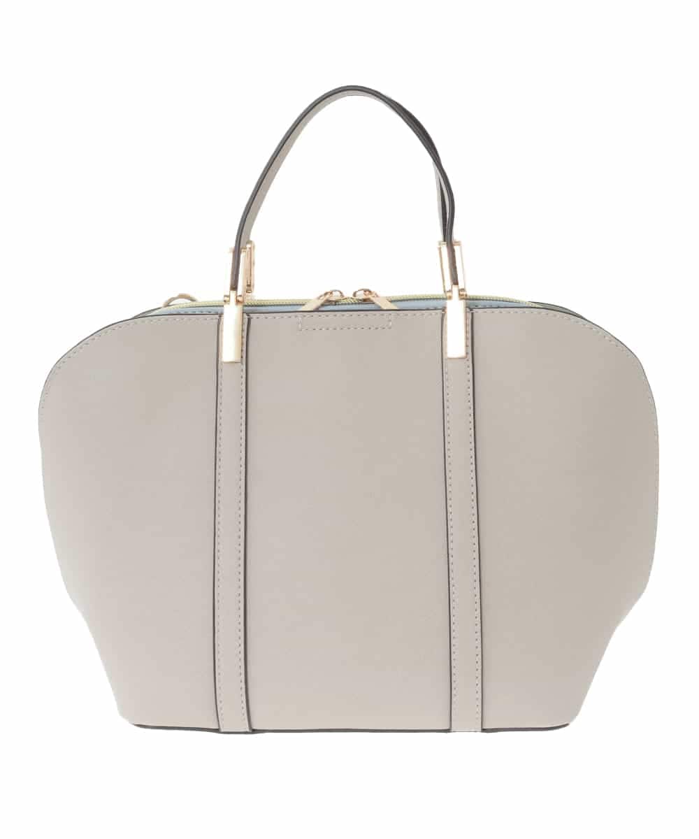 K15CD01059 a.v.v(アー・ヴェ・ヴェ) カクシボ2WAYハーフムーンバッグ ライトグレー