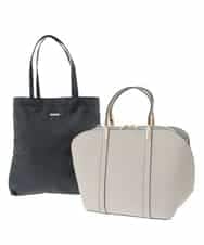 K15CD01059 a.v.v(アー・ヴェ・ヴェ) カクシボ2WAYハーフムーンバッグ ライトグレー