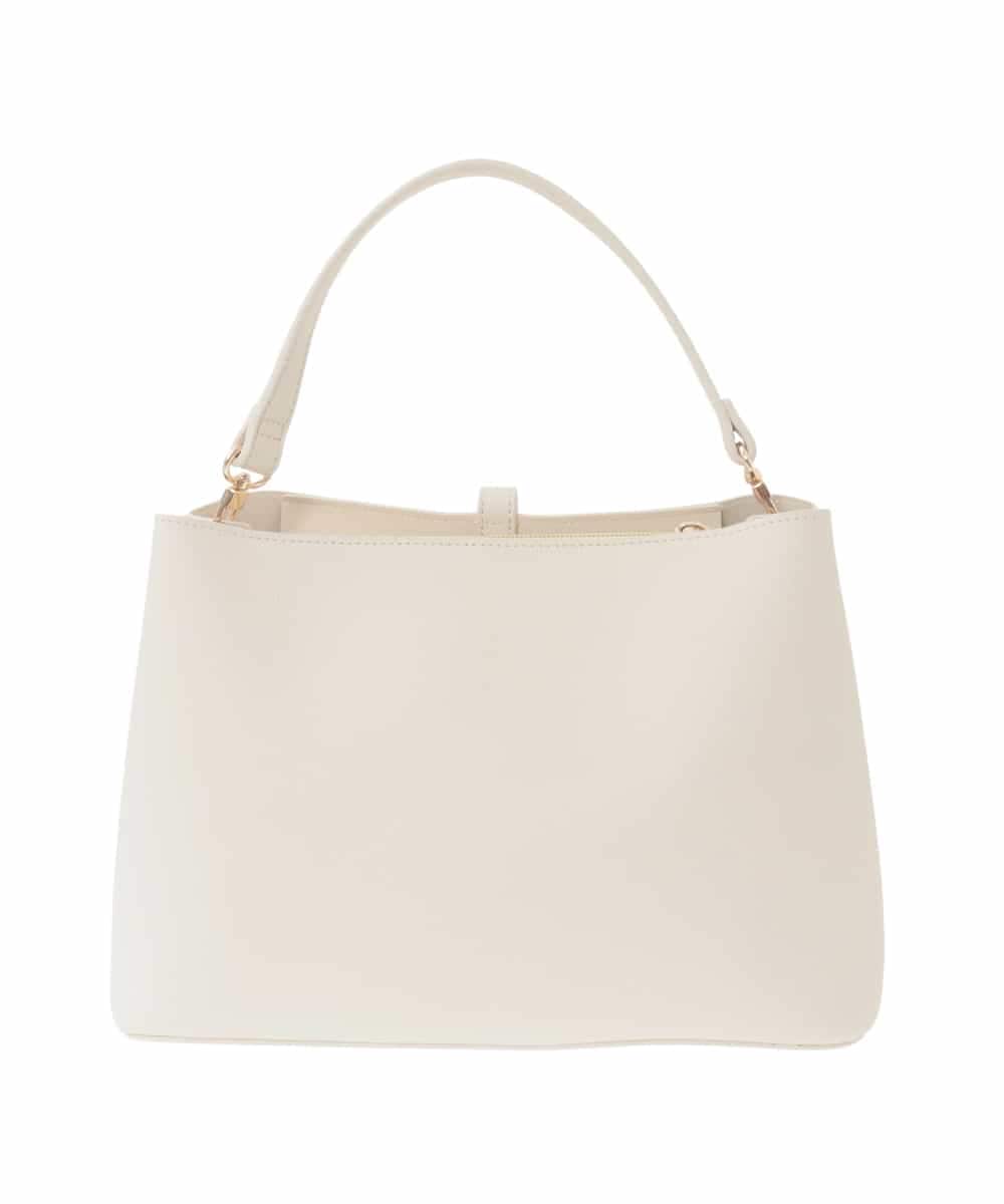 K15CD02059 a.v.v(アー・ヴェ・ヴェ) ビット調ハンドバッグ アイボリー