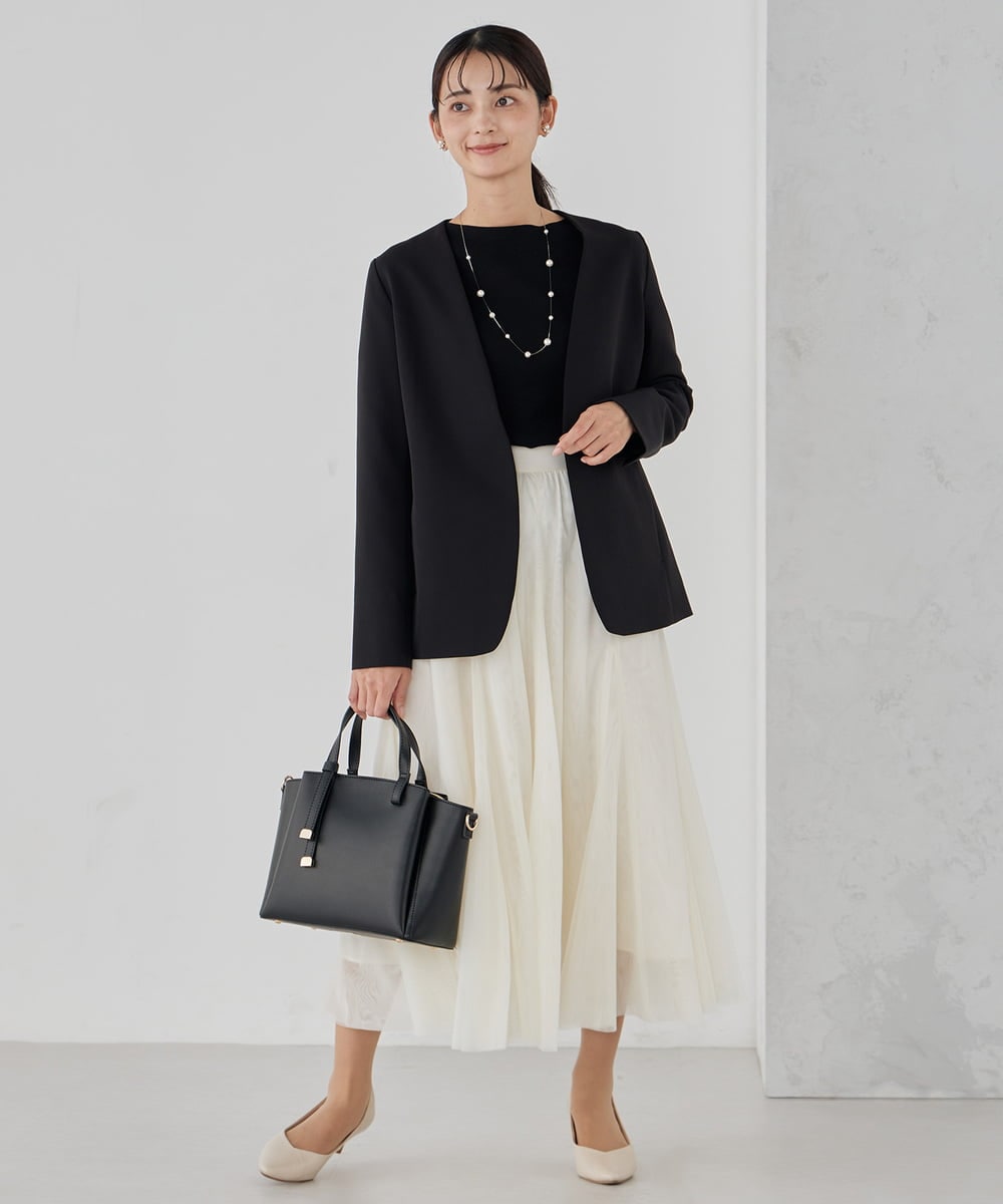 K15CD03059 a.v.v(アー・ヴェ・ヴェ) ノットハンドルミドルサイズトート ブラック