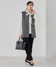 K15CD03059 a.v.v(アー・ヴェ・ヴェ) ノットハンドルミドルサイズトート ブラック