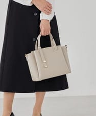 K15CD03059 a.v.v(アー・ヴェ・ヴェ) ノットハンドルミドルサイズトート ブラック