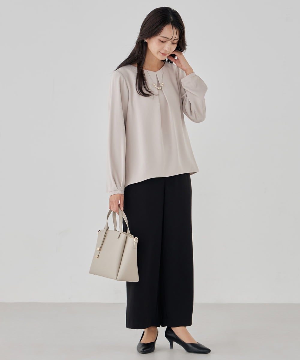 K15CD03059 a.v.v(アー・ヴェ・ヴェ) ノットハンドルミドルサイズトート ブラック