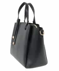 K15CD03059 a.v.v(アー・ヴェ・ヴェ) ノットハンドルミドルサイズトート ブラック