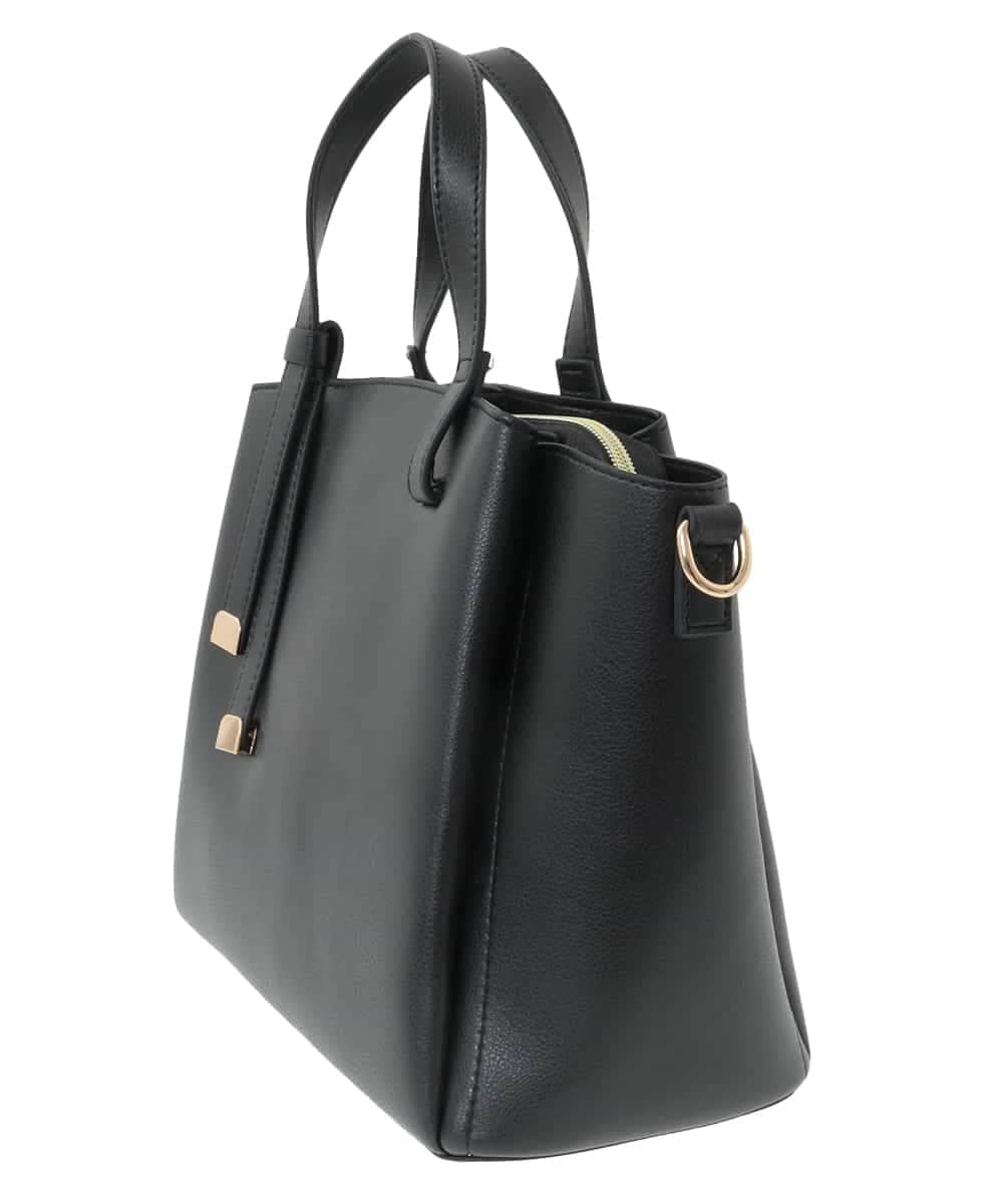 K15CD03059 a.v.v(アー・ヴェ・ヴェ) ノットハンドルミドルサイズトート ブラック