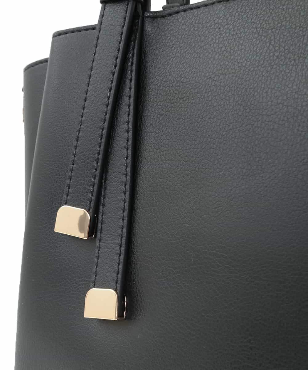 K15CD03059 a.v.v(アー・ヴェ・ヴェ) ノットハンドルミドルサイズトート ブラック