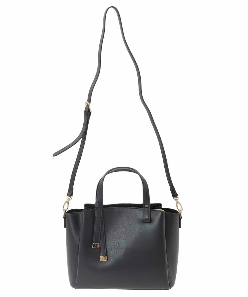 K15CD03059 a.v.v(アー・ヴェ・ヴェ) ノットハンドルミドルサイズトート ブラック