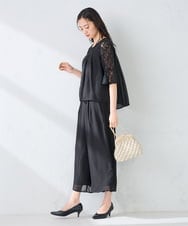 K15GD11045 a.v.v(アー・ヴェ・ヴェ) パール調編みバッグ ブラック